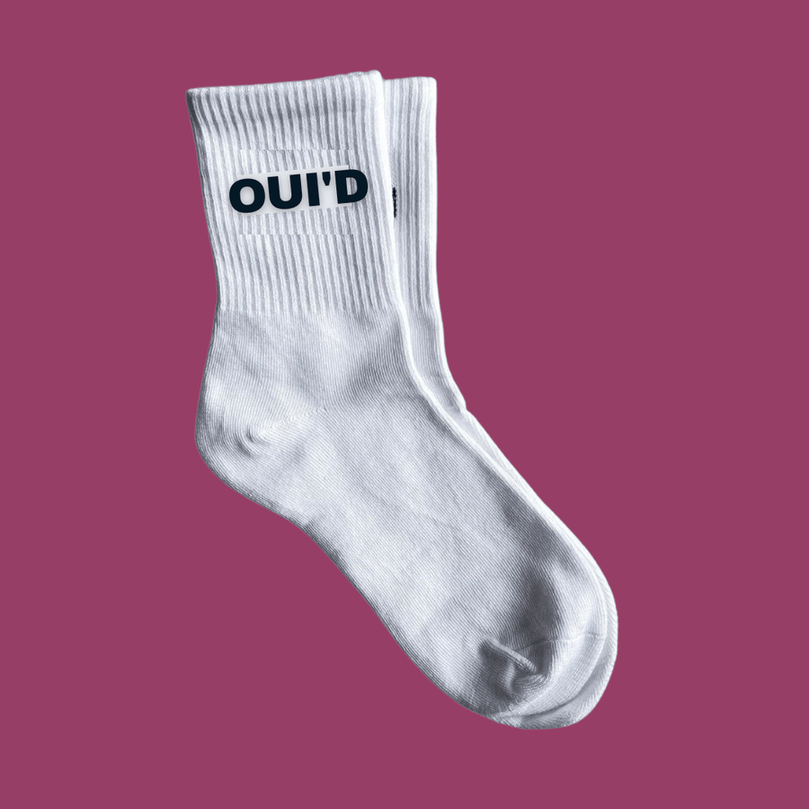 Mello Daily  Athletic Crew Sock OUI'D (Weed) Athletic Crew Sock